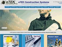 Tablet Screenshot of etek.net