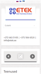 Mobile Screenshot of etek.ee